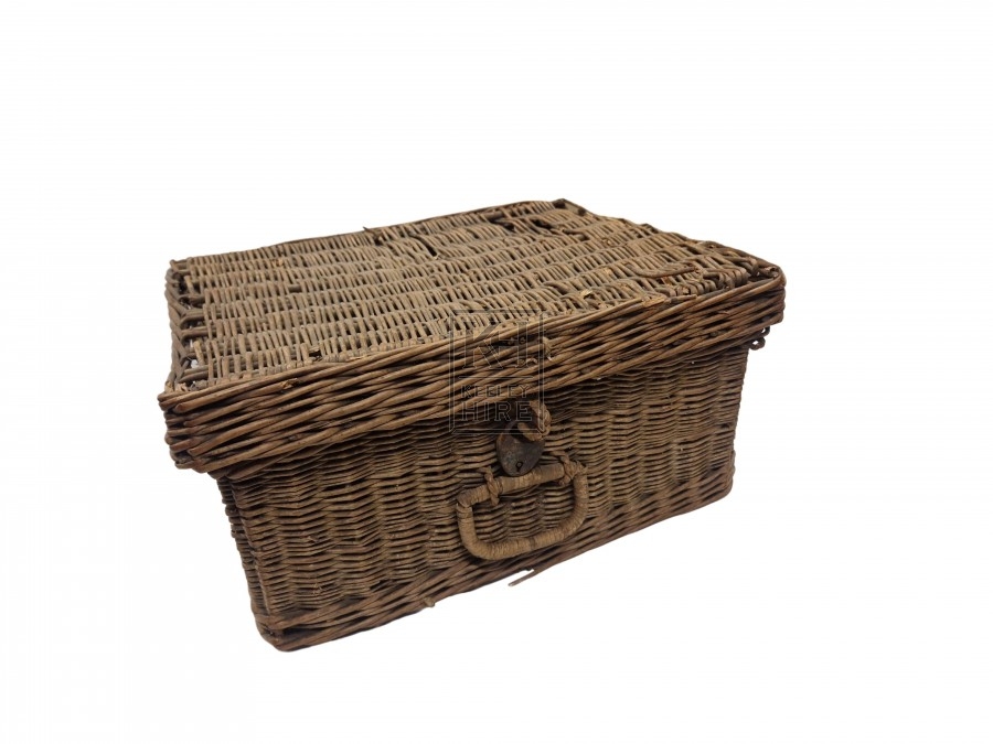 Baskets Prop Hire Small Wicker Picnic Basket Keeley Hire 