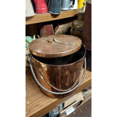 Large Copper Pot With Lid & Handle