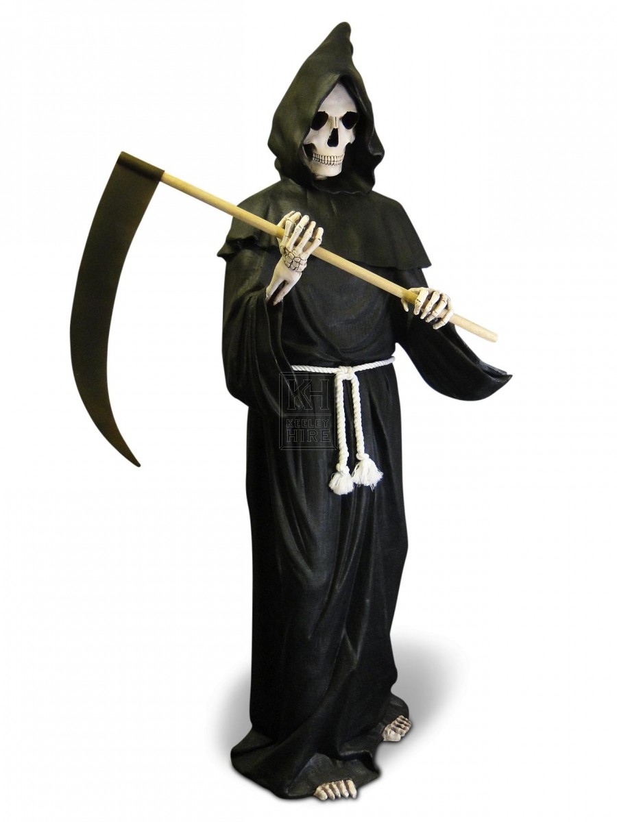 Halloween Prop Hire » Grim Reaper with Scythe - Keeley Hire