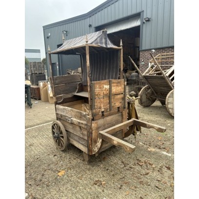 Early Box Cart with Sloped Roof